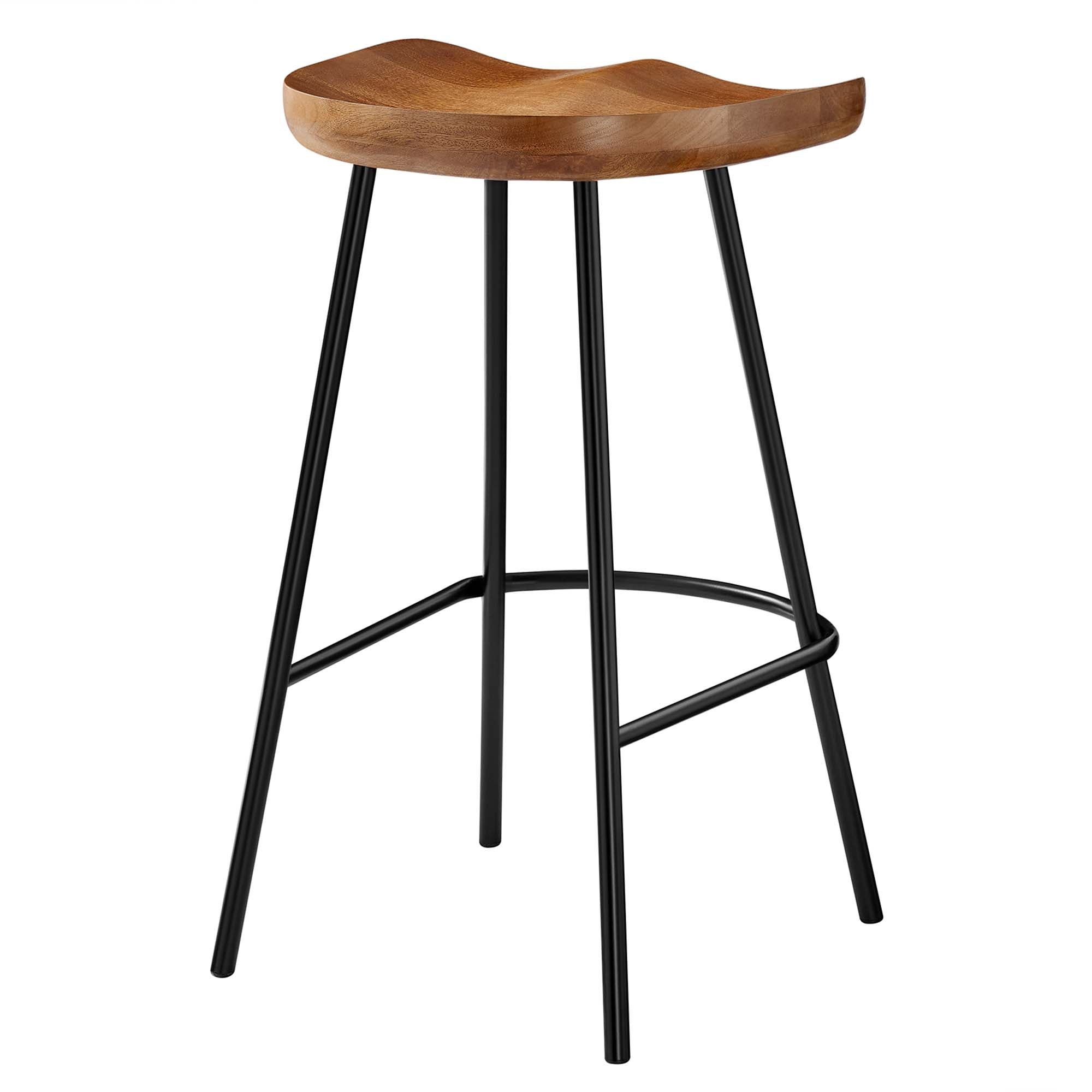 Concord Backless Wood Counter Stools Set of 2 - Walnut