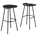 Concord Backless Wood Bar Stools Set of 2 - Black