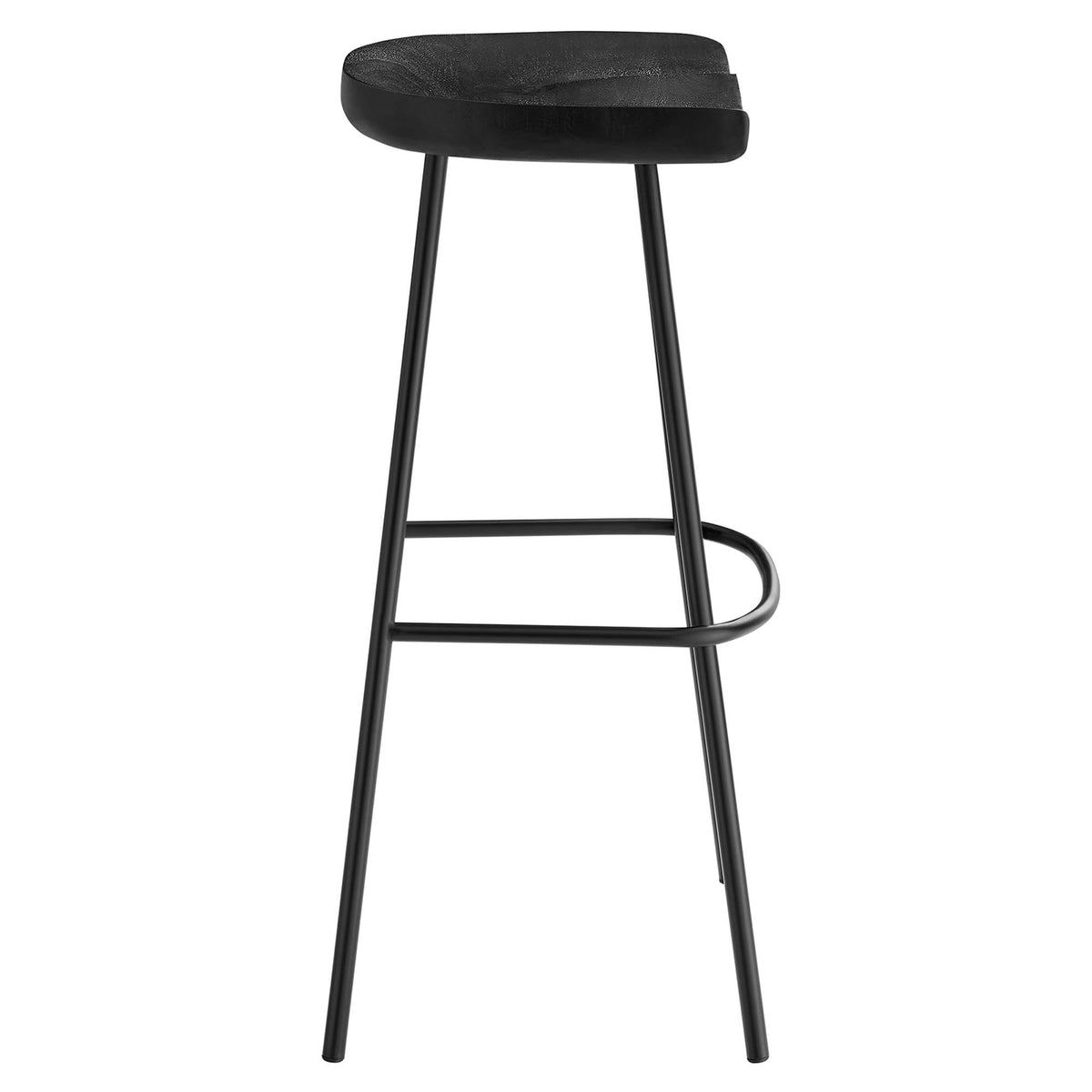 Concord Backless Wood Bar Stools Set of 2 - Black