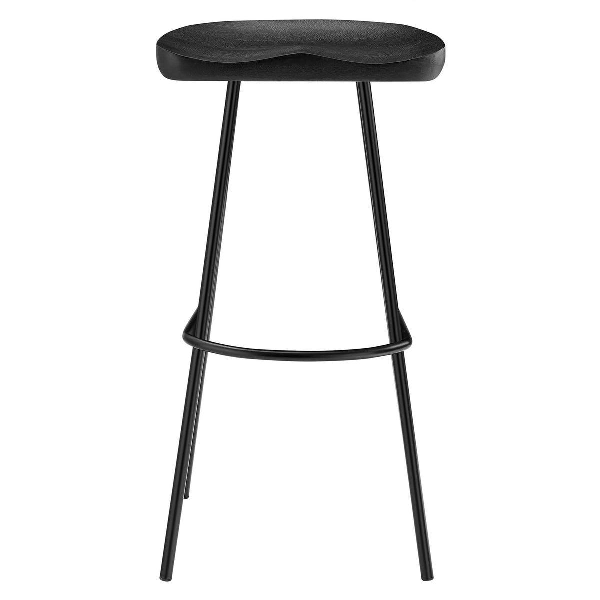Concord Backless Wood Bar Stools Set of 2 - Black