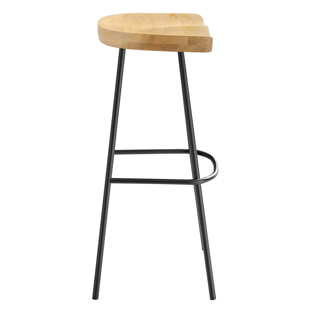 Concord Backless Wood Bar Stools Set of 2 - Oak