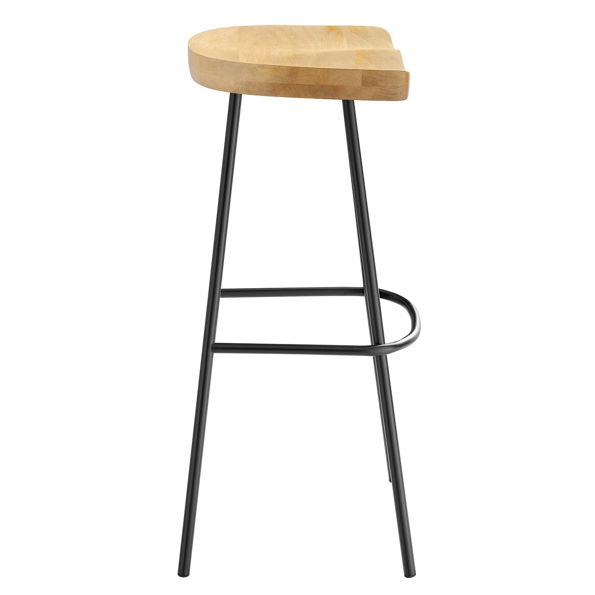 Concord Backless Wood Bar Stools Set of 2 - Oak