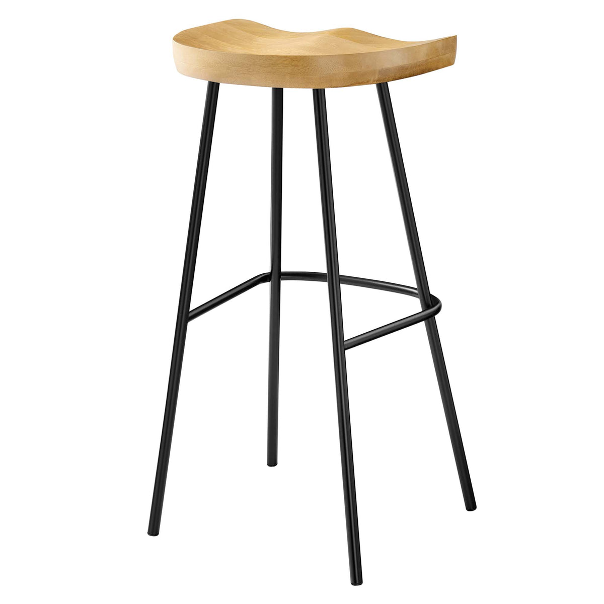 Concord Backless Wood Bar Stools Set of 2 - Oak