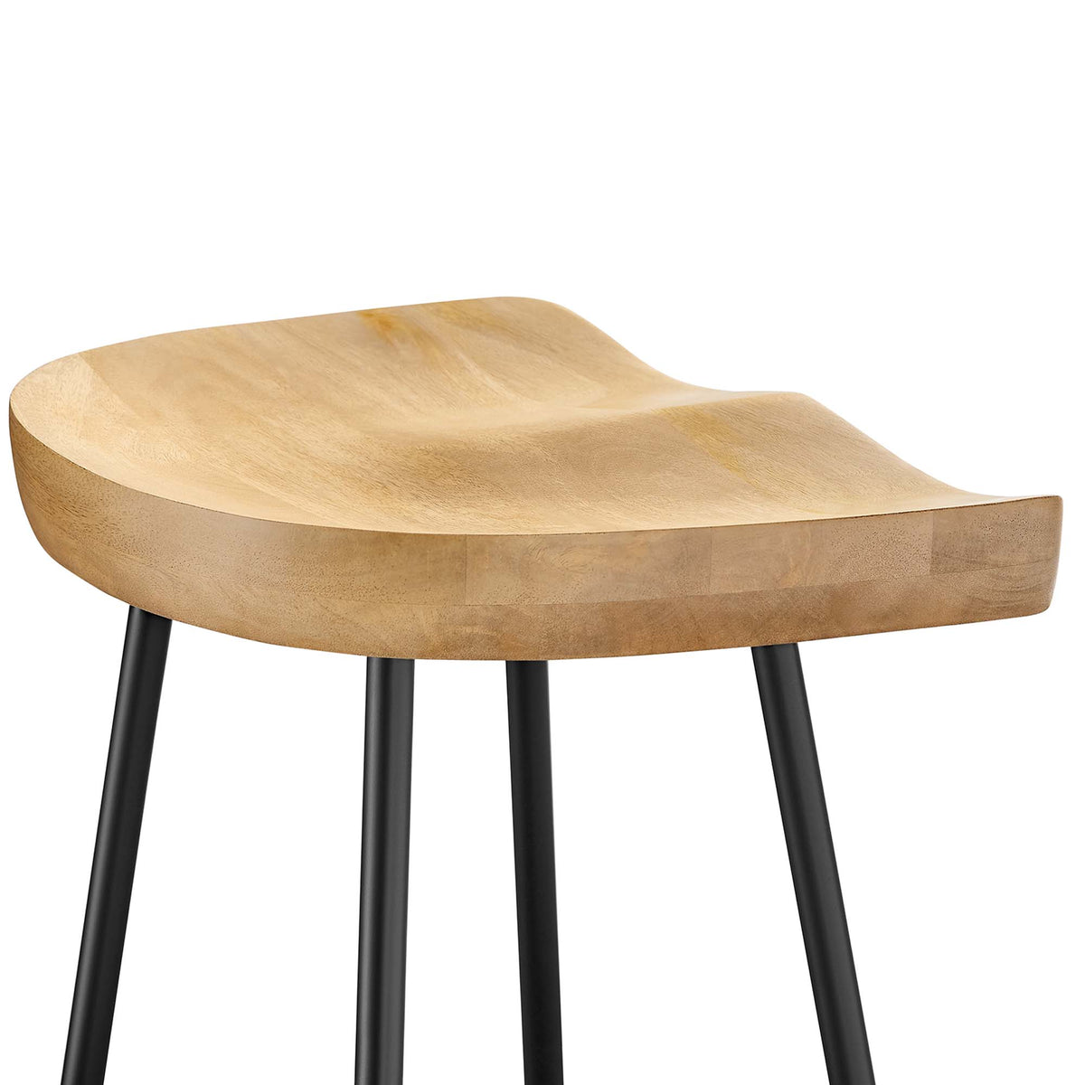 Concord Backless Wood Bar Stools Set of 2 - Oak
