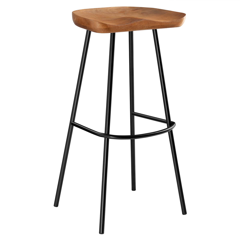 Concord Backless Wood Bar Stools Set of 2 - Walnut