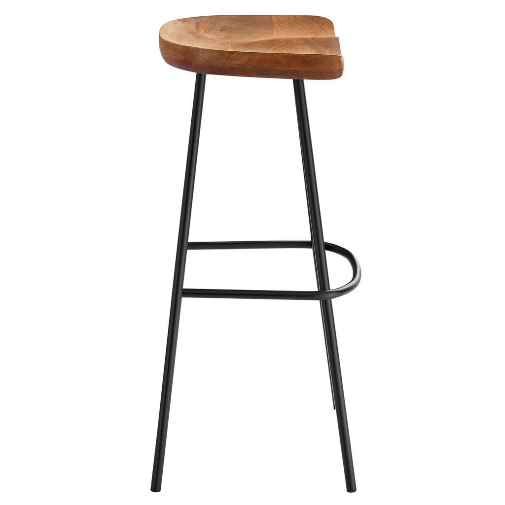 Concord Backless Wood Bar Stools Set of 2 - Walnut