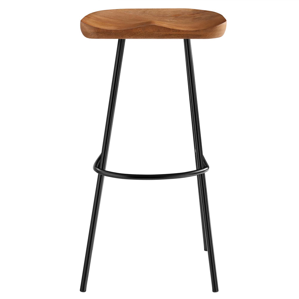 Concord Backless Wood Bar Stools Set of 2 - Walnut