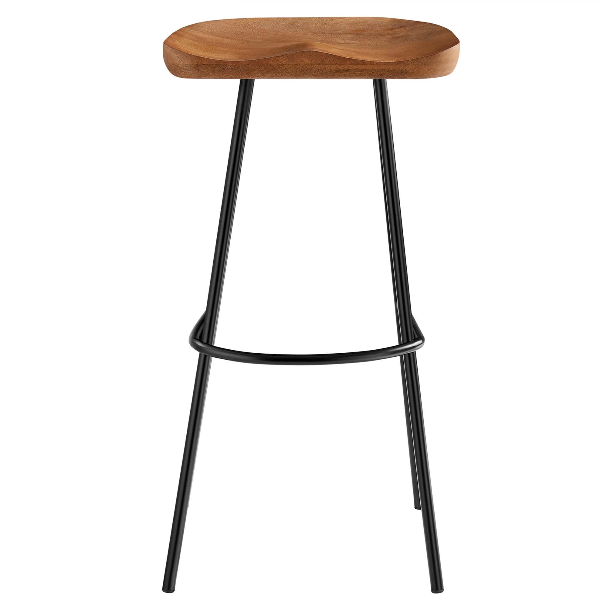 Concord Backless Wood Bar Stools Set of 2 - Walnut