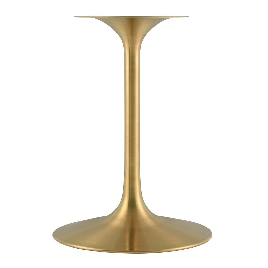 Lippa 20" Round Faux Travertine Side Table - Gold Travertine
