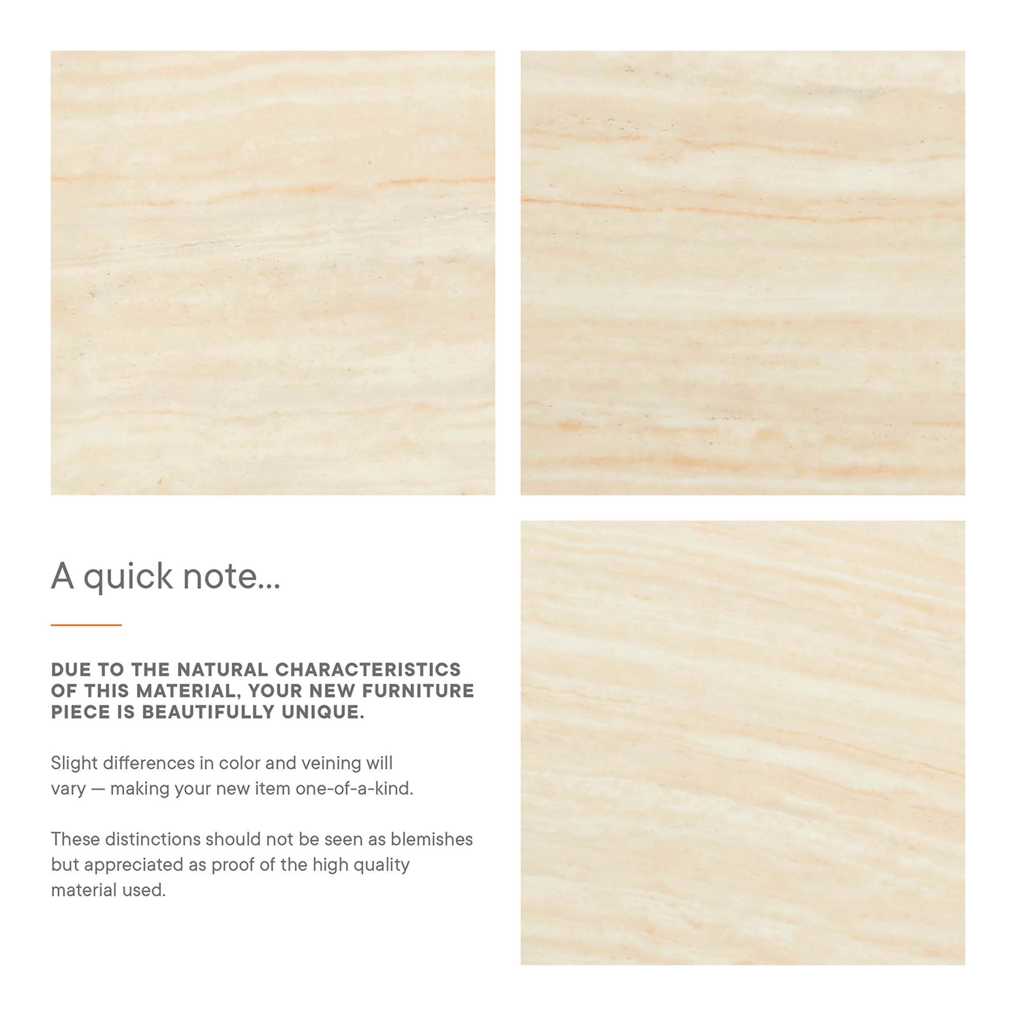 Lippa 36" Round Faux Travertine Dining Table - White Travertine