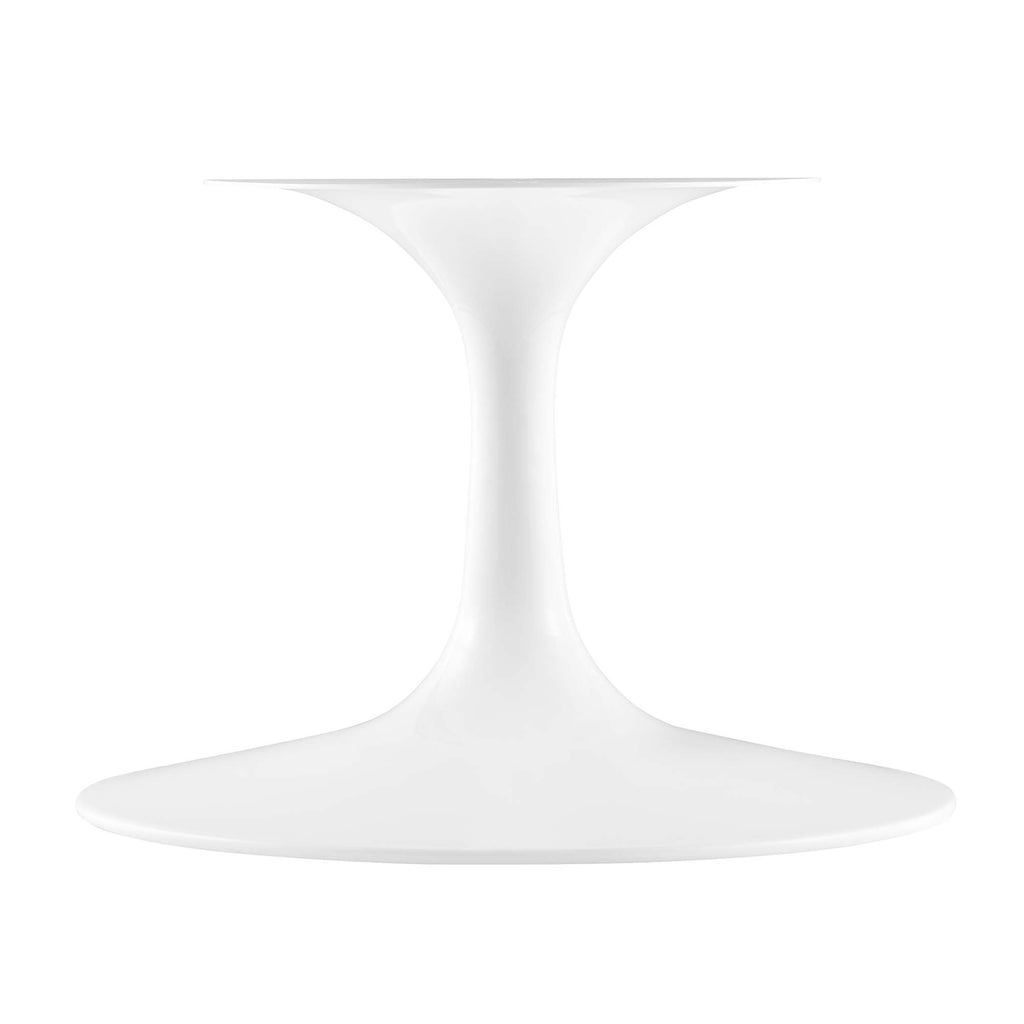 Lippa 36" Round Faux Travertine Coffee Table - White Travertine