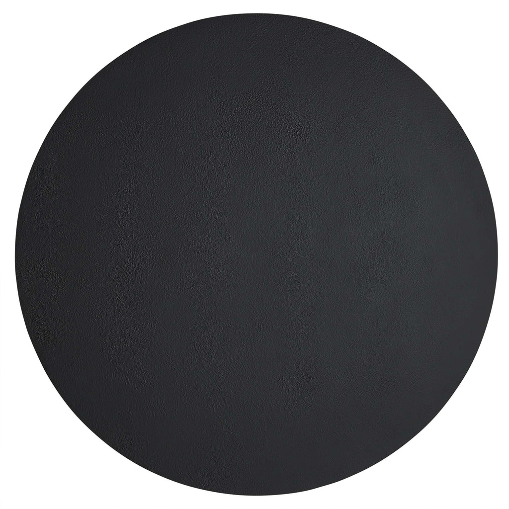 Caspian Round Concrete Coffee Table - Black