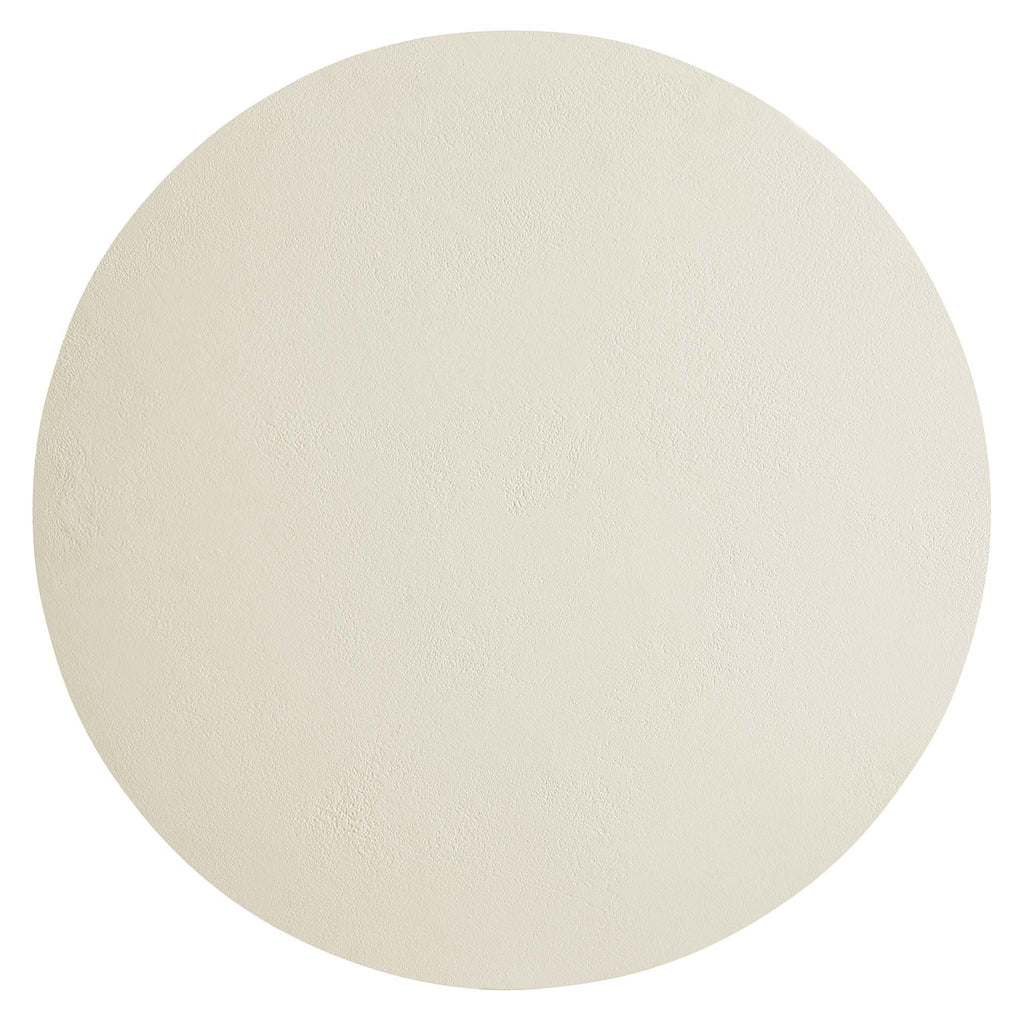 Caspian Round Concrete Coffee Table - White