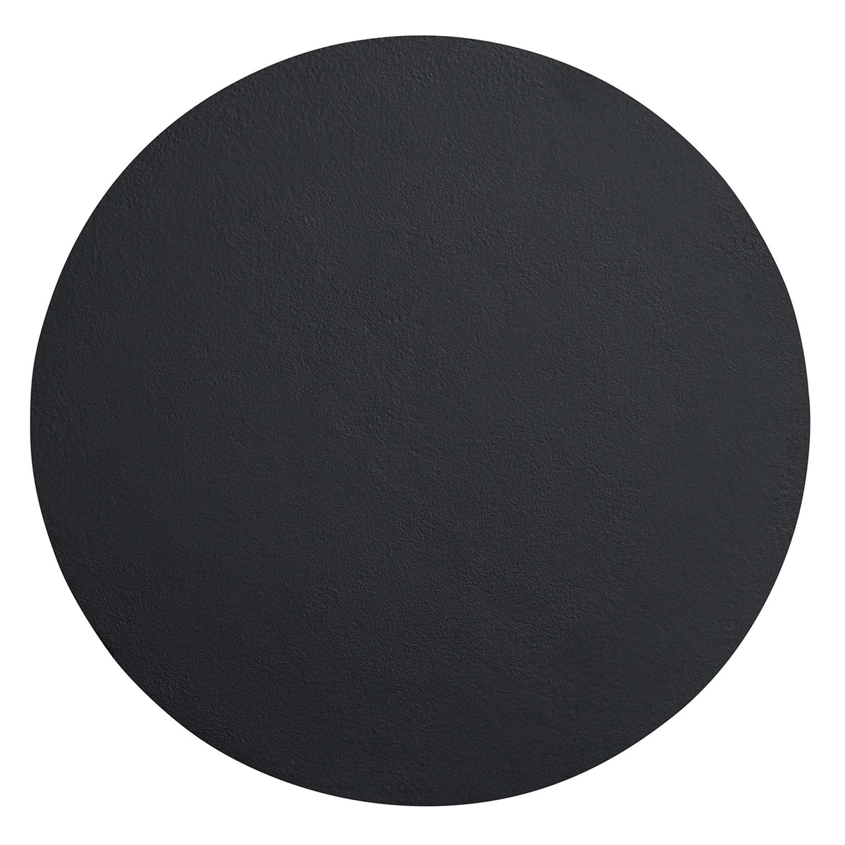 Caspian Round Concrete Side Table - Black