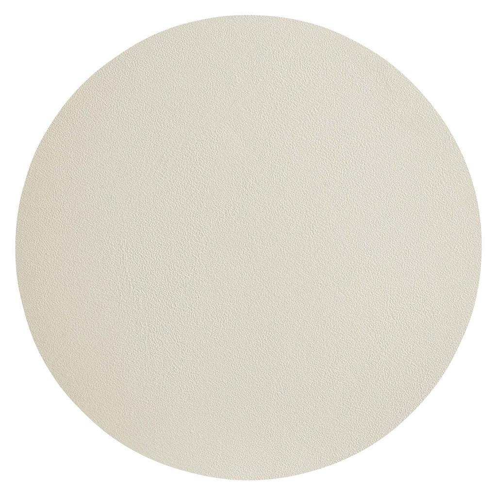 Caspian Round Concrete Side Table - White