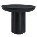 Caspian 40" Round Concrete Dining Table - Black