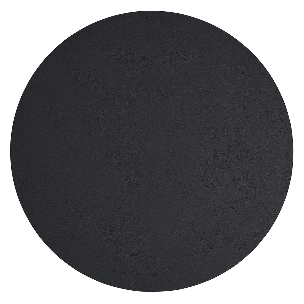 Caspian 40" Round Concrete Dining Table - Black