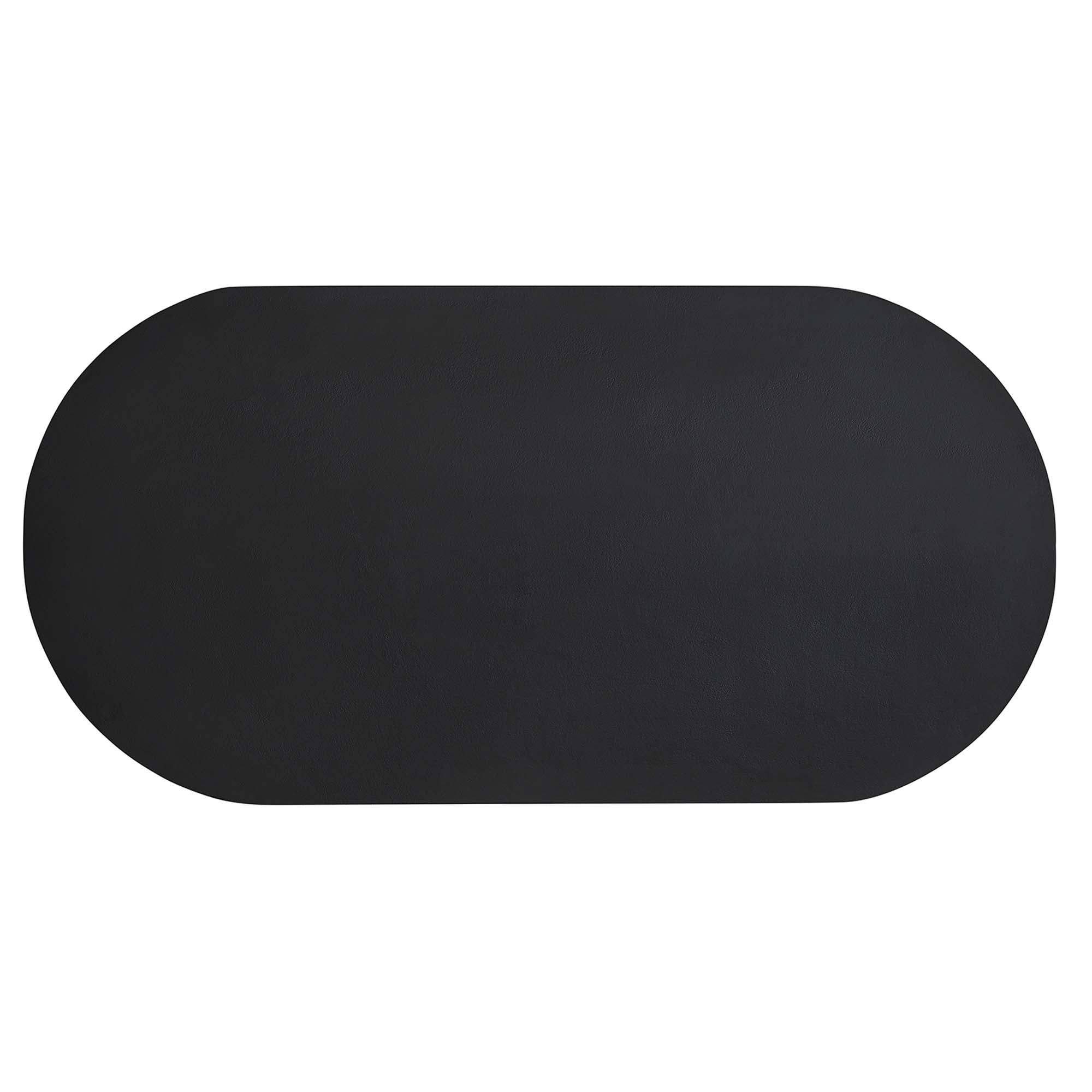Caspian 72" Oval Concrete Dining Table - Black