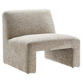 Amita Chenille Upholstered Accent Chair - Khaki