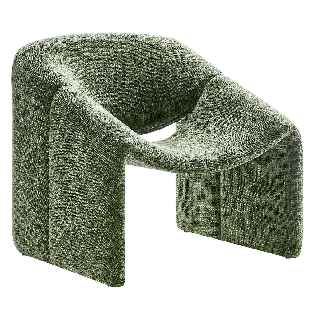Vivi Chenille Upholstered Accent Chair - Basil