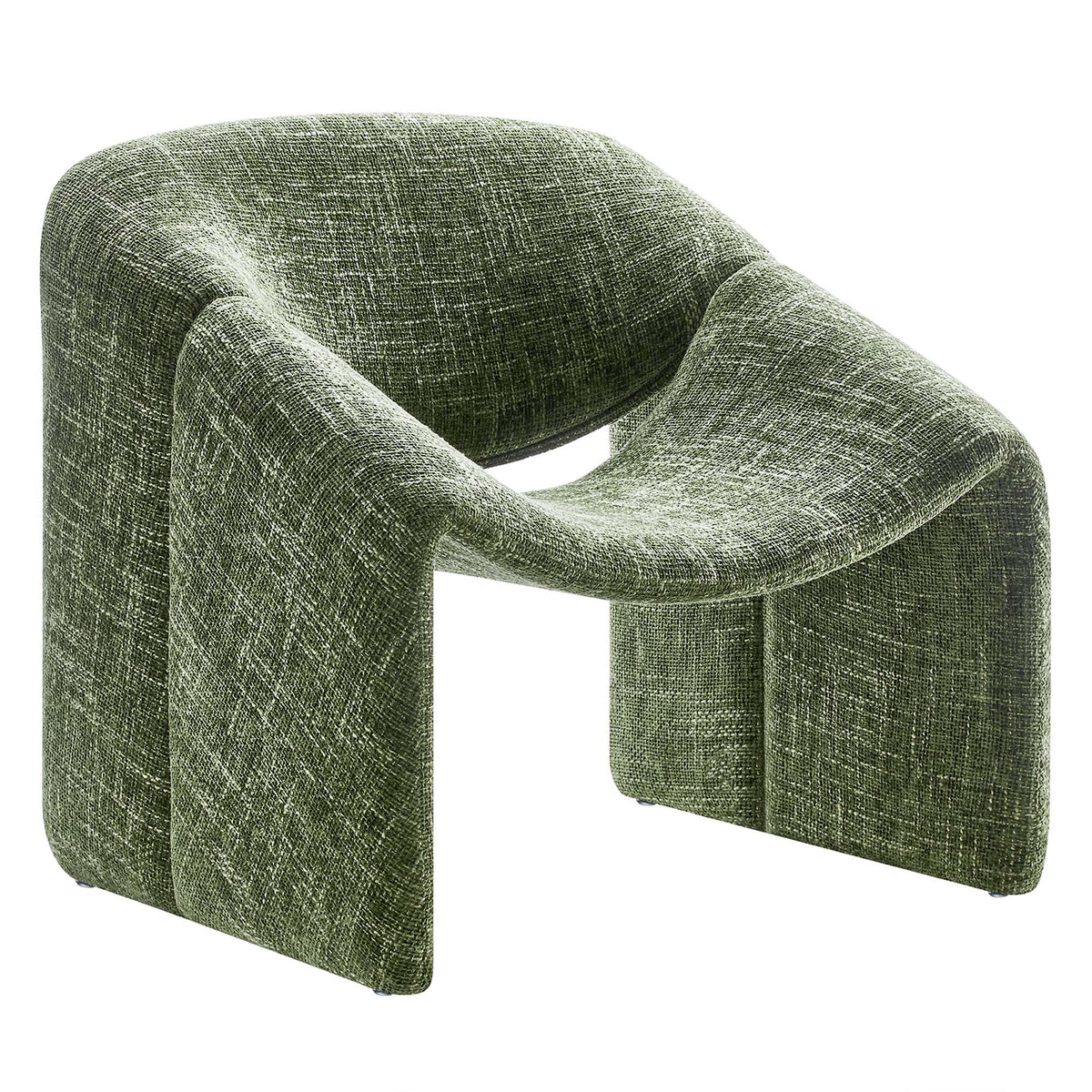 Vivi Chenille Upholstered Accent Chair - Basil