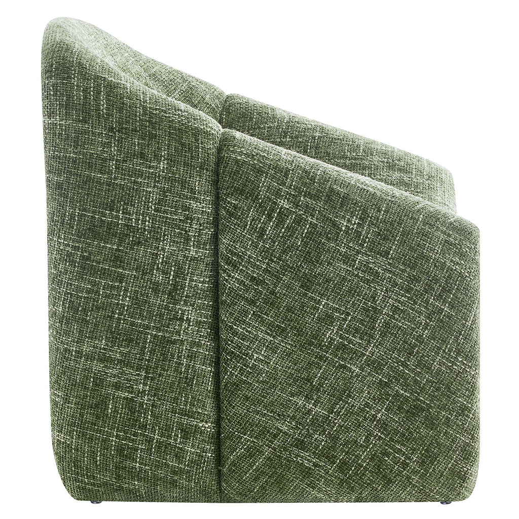 Vivi Chenille Upholstered Accent Chair - Basil