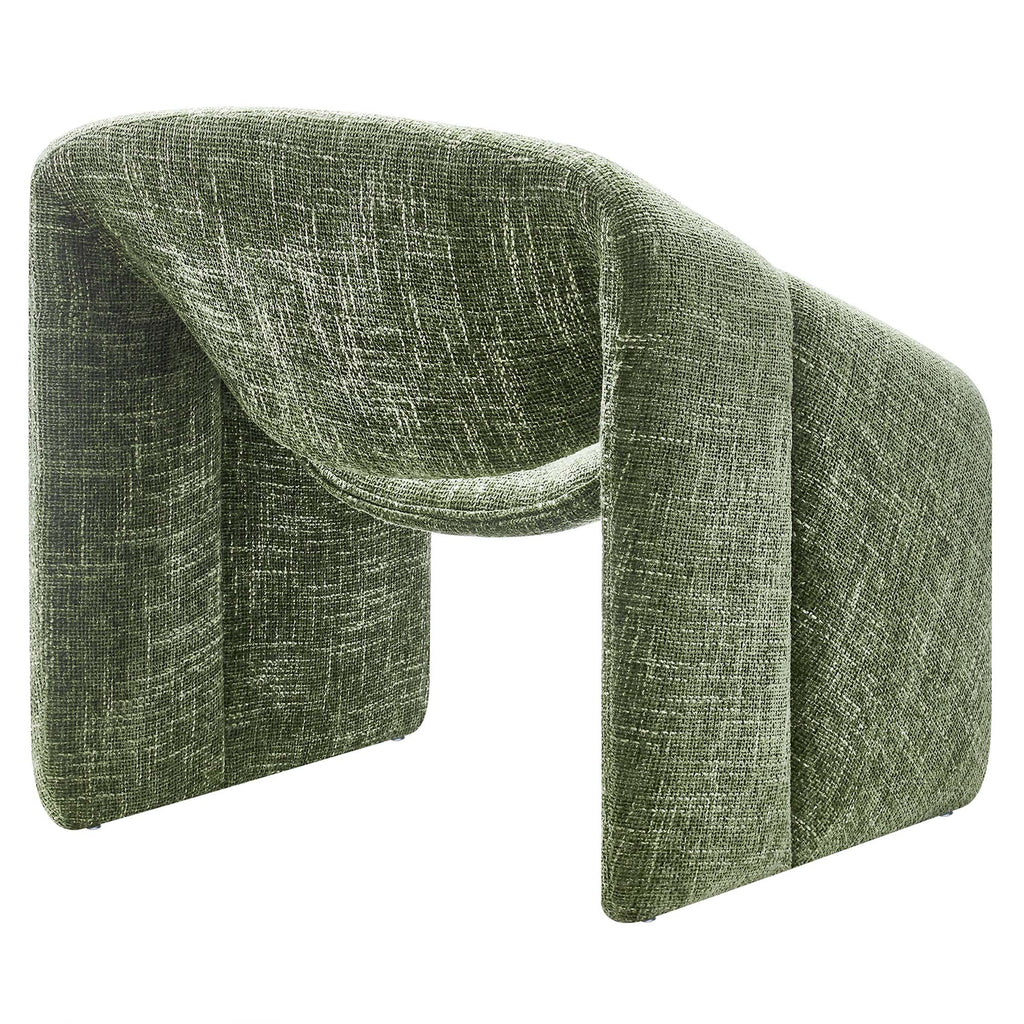 Vivi Chenille Upholstered Accent Chair - Basil