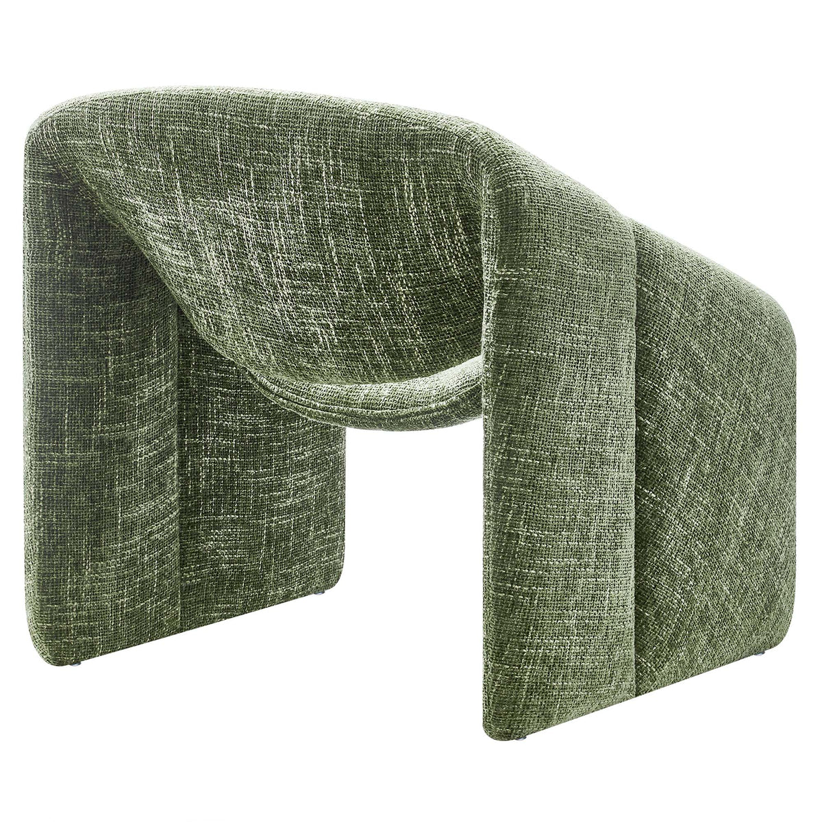 Vivi Chenille Upholstered Accent Chair - Basil