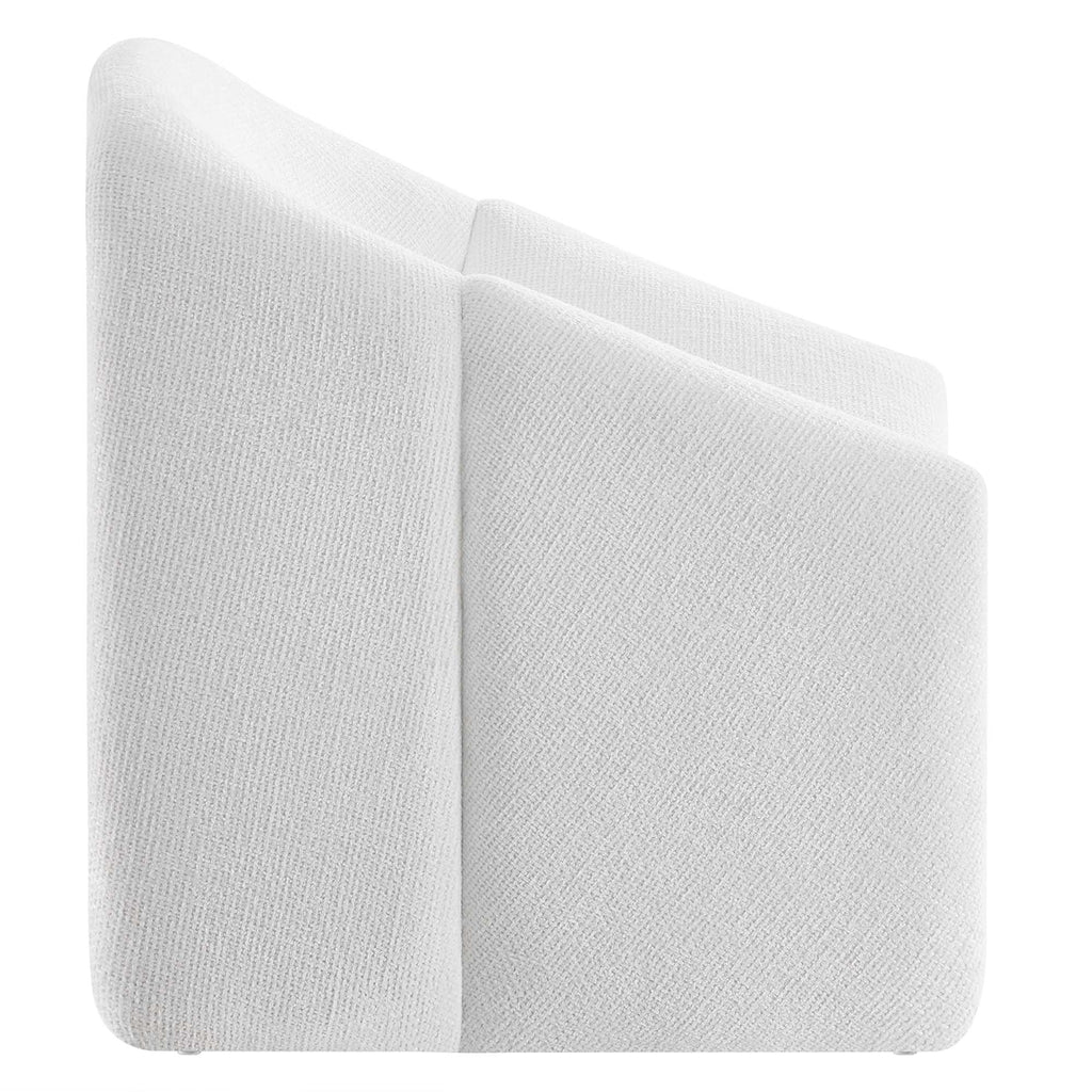 Vivi Chenille Upholstered Accent Chair - Frost