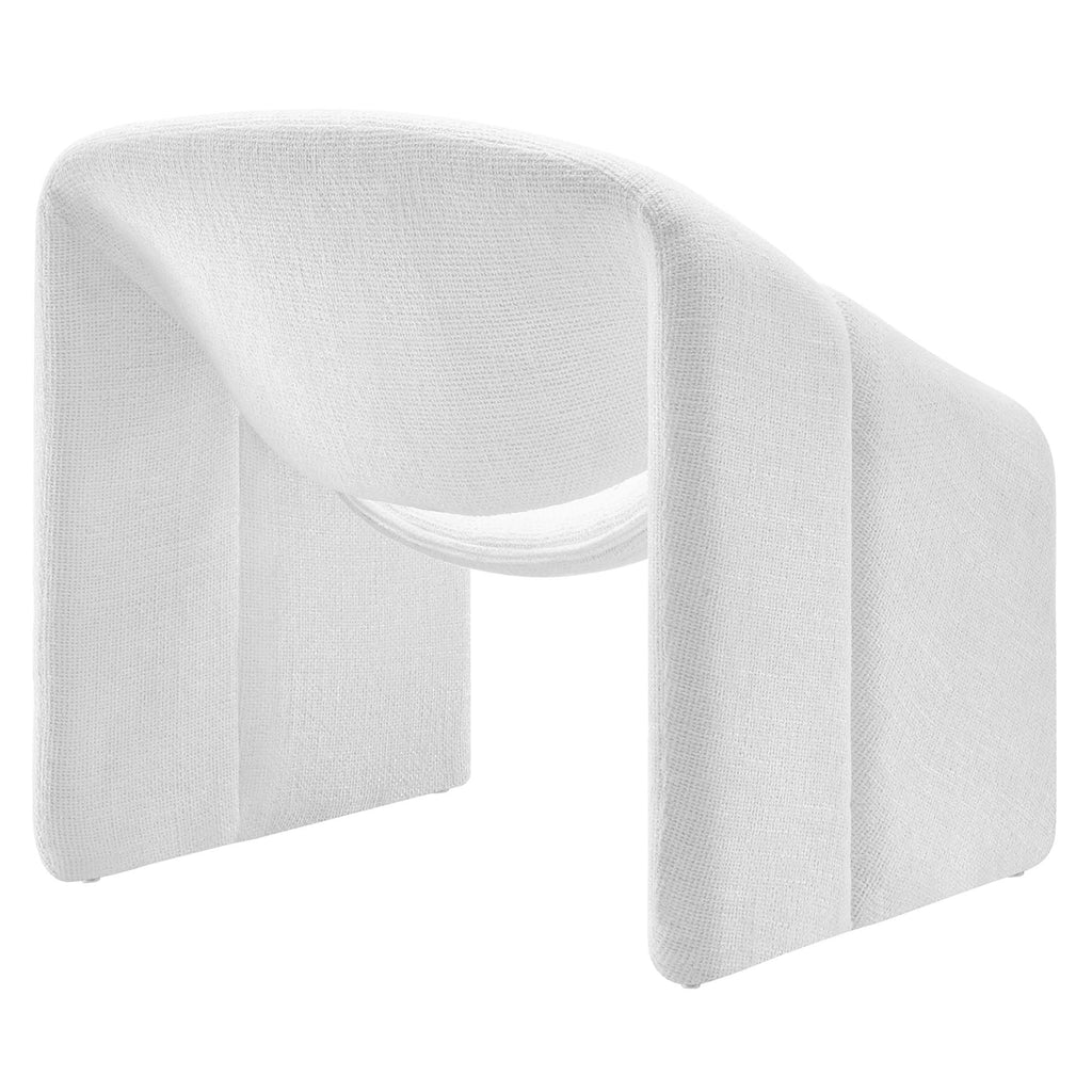 Vivi Chenille Upholstered Accent Chair - Frost