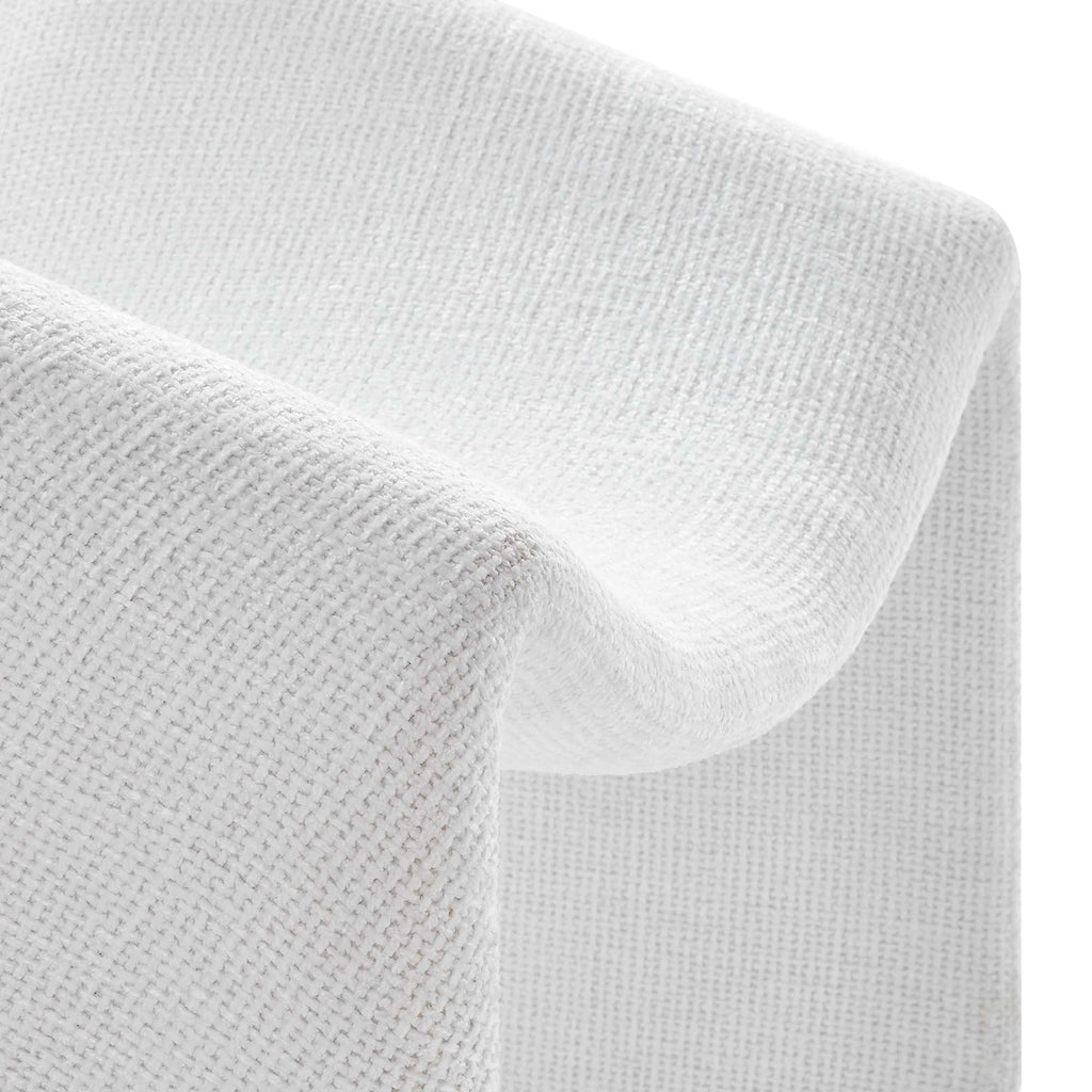 Vivi Chenille Upholstered Accent Chair - Frost