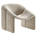Vivi Chenille Upholstered Accent Chair - Khaki