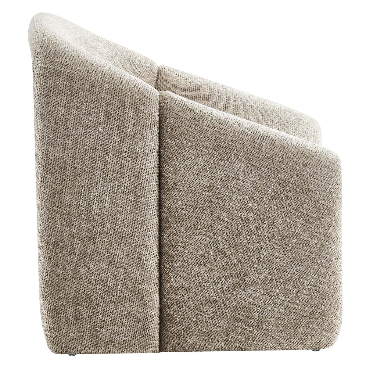 Vivi Chenille Upholstered Accent Chair - Khaki