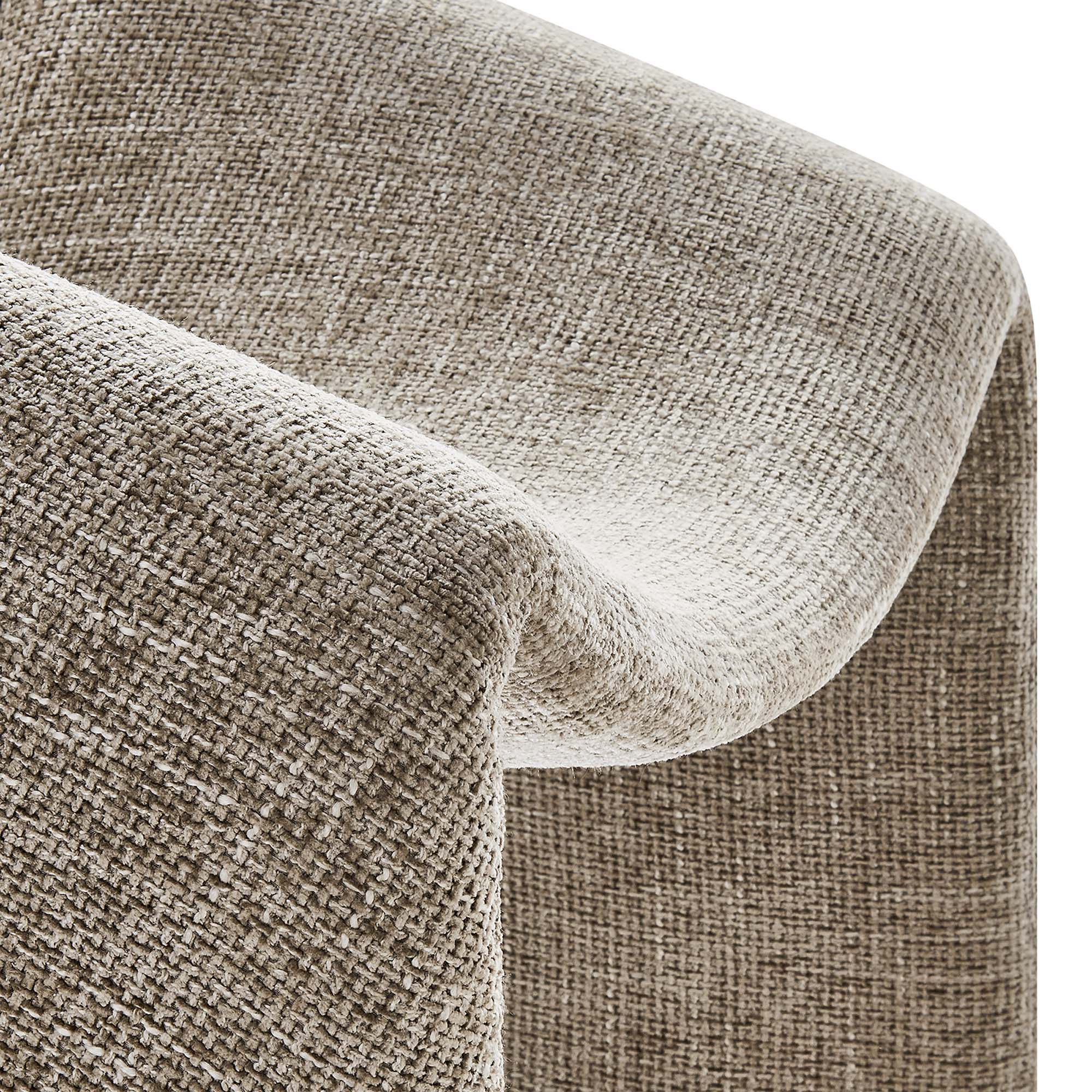 Vivi Chenille Upholstered Accent Chair - Khaki