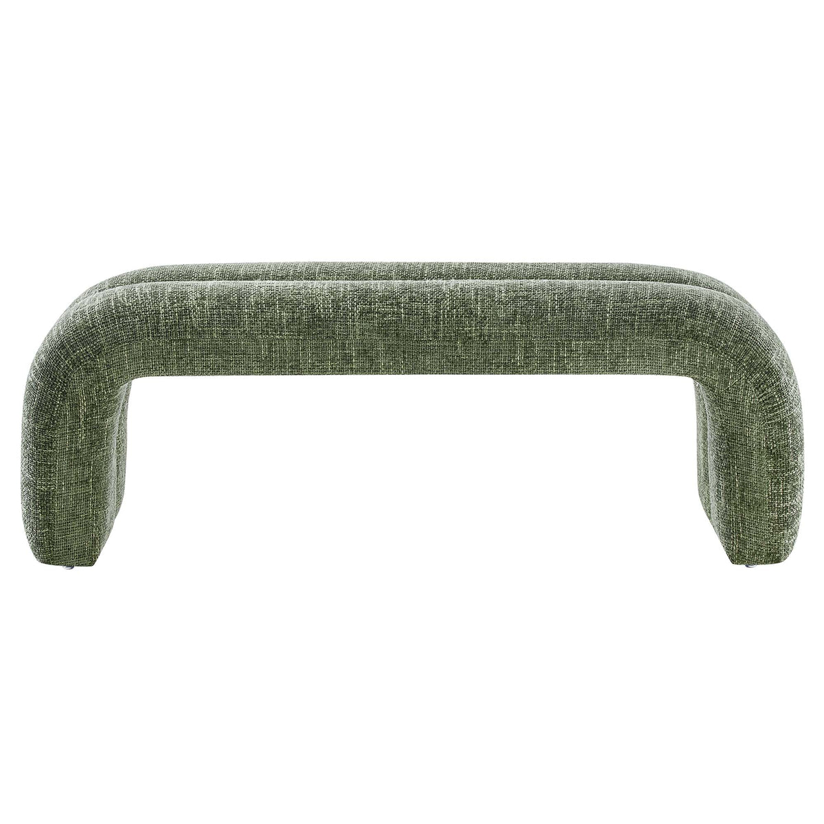 Dax 50.5" Chenille Upholstered Accent Bench - Basil