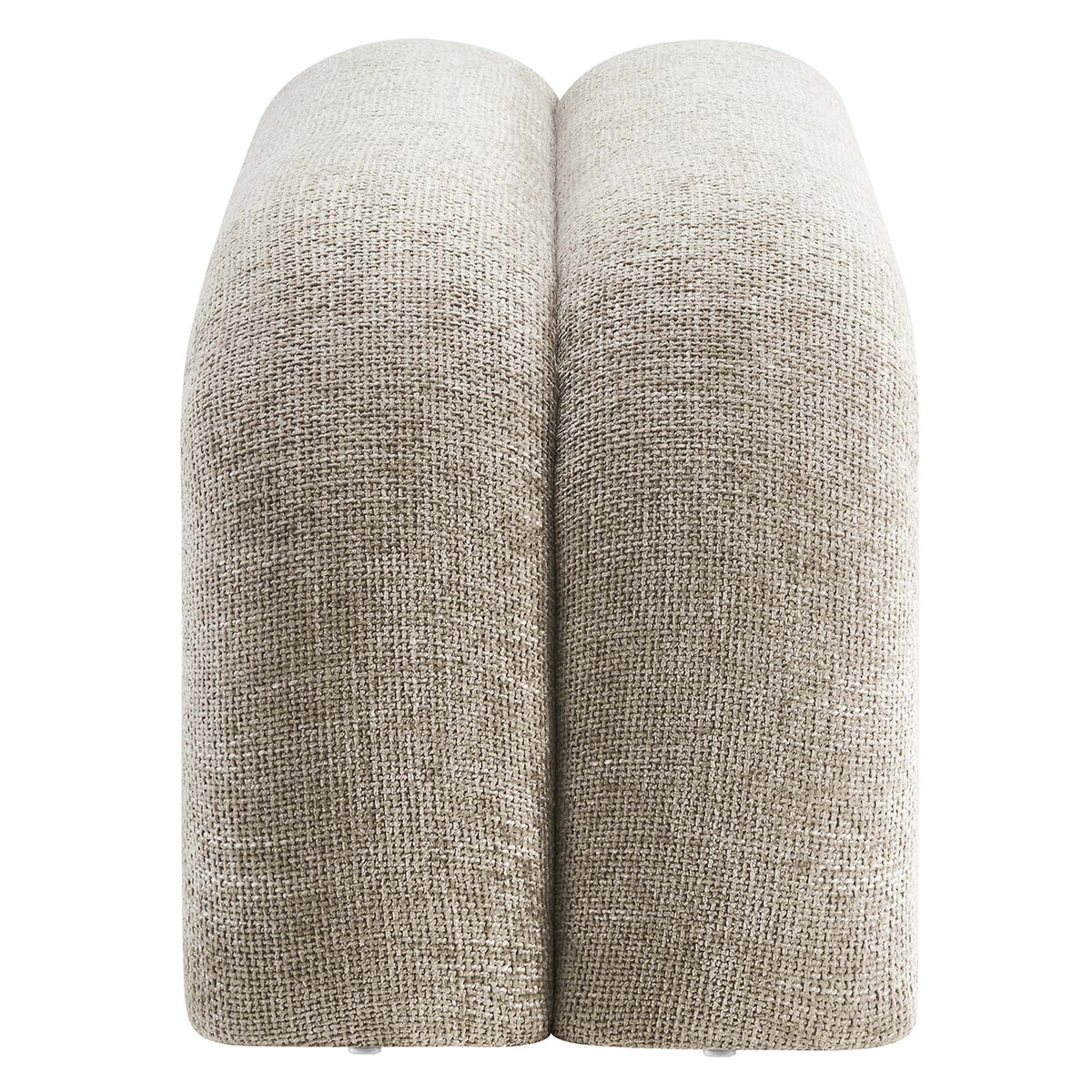Dax 50.5" Chenille Upholstered Accent Bench - Khaki