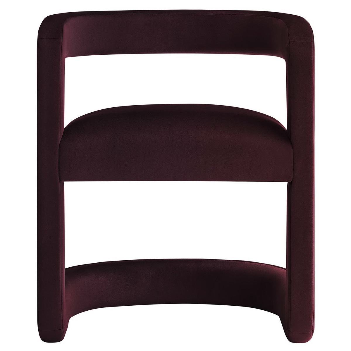 Winslow Performance Velvet Barrel Accent Chair - Mulberry