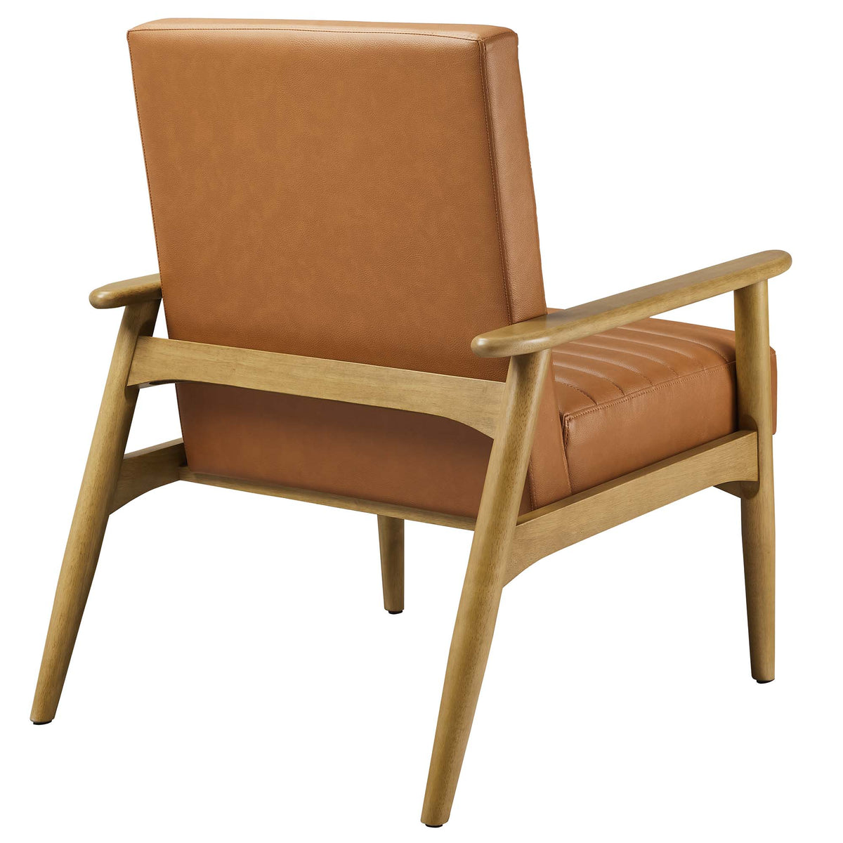 Jensen Vegan Leather Accent Chair - French Oak Tan