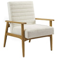 Jensen Boucle Fabric Accent Chair - Ivory