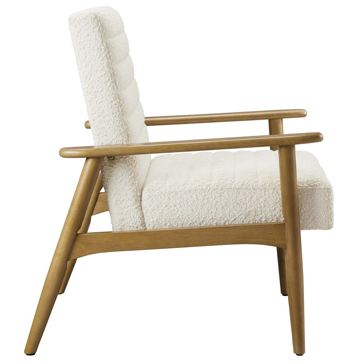 Jensen Boucle Fabric Accent Chair - Ivory