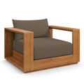 Tahoe Outdoor Patio Acacia Wood Chair - Natural Cocoa