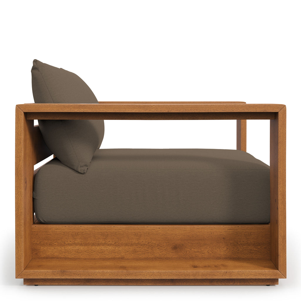 Tahoe Outdoor Patio Acacia Wood Chair - Natural Cocoa