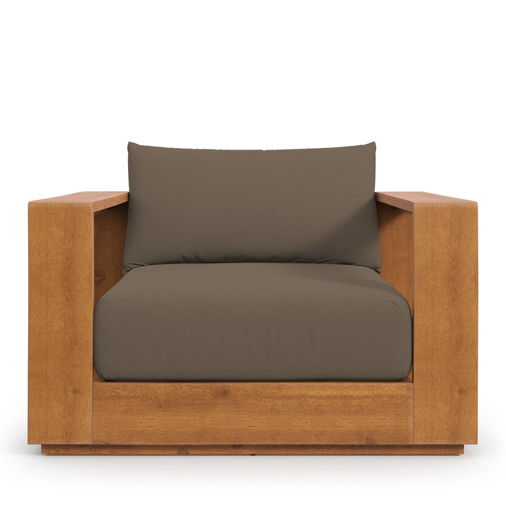 Tahoe Outdoor Patio Acacia Wood Chair - Natural Cocoa