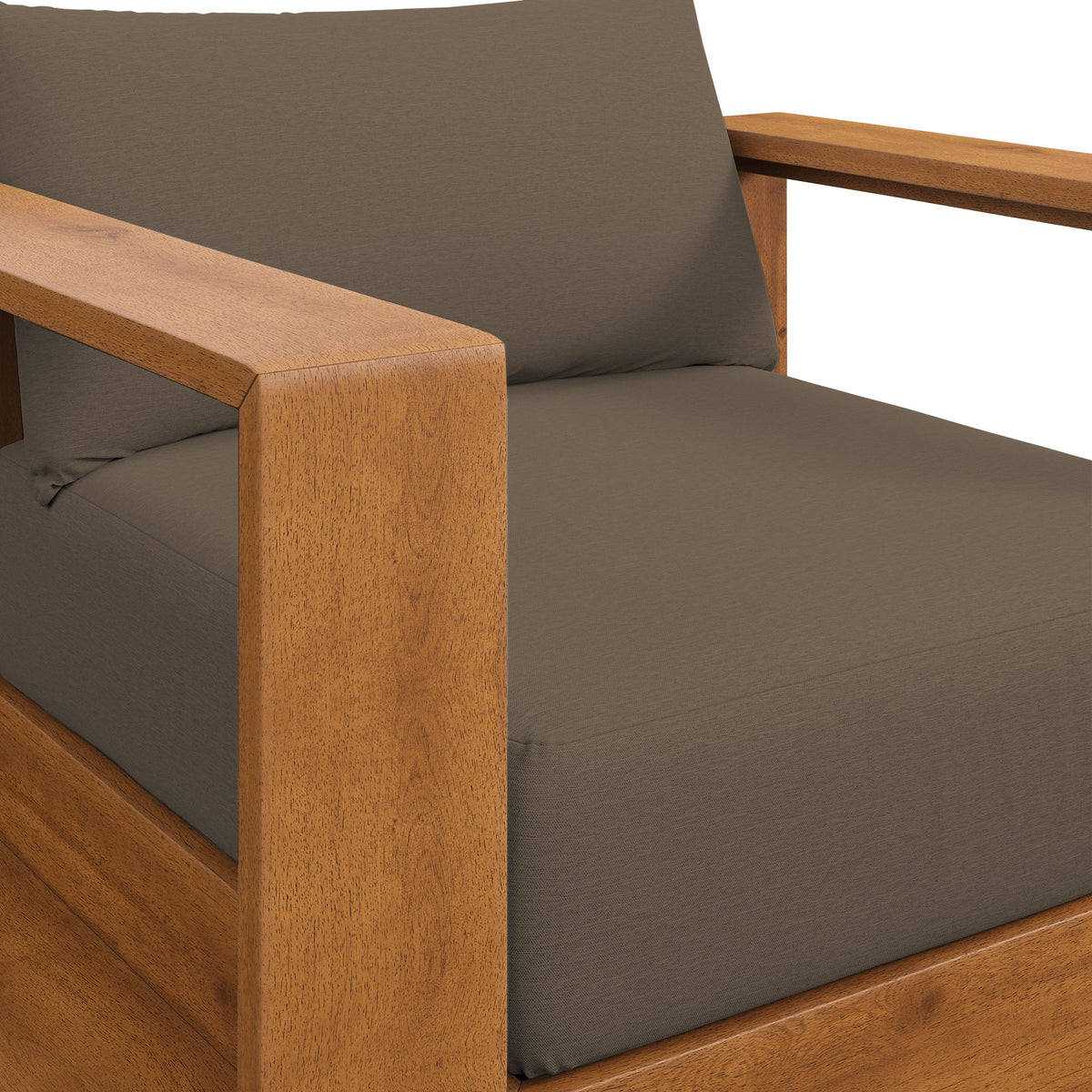 Tahoe Outdoor Patio Acacia Wood Chair - Natural Cocoa