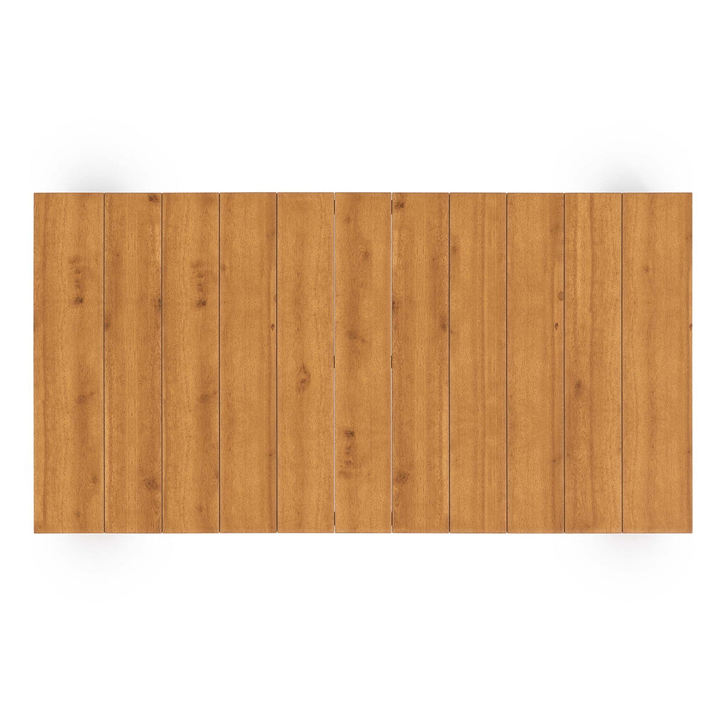 Tahoe 2-Piece Outdoor Patio Acacia Wood Sofa and Coffee Table Set - Natural Cocoa