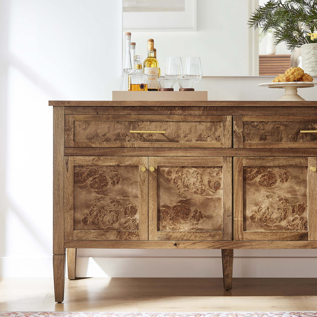 Elysian 62" Wood Sideboard - Brown