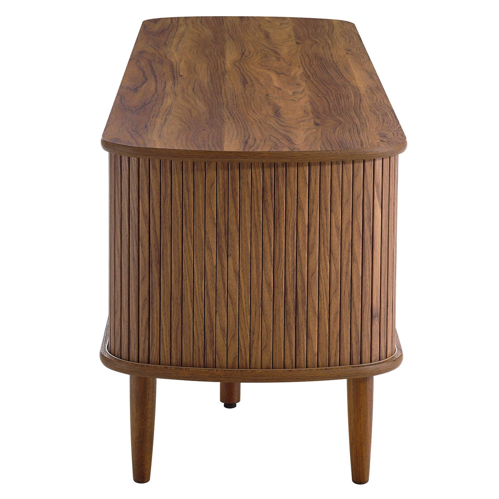Contour 63" Wood TV Stand - Walnut