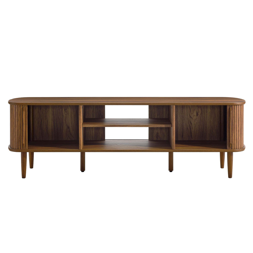 Contour 63" Wood TV Stand - Walnut