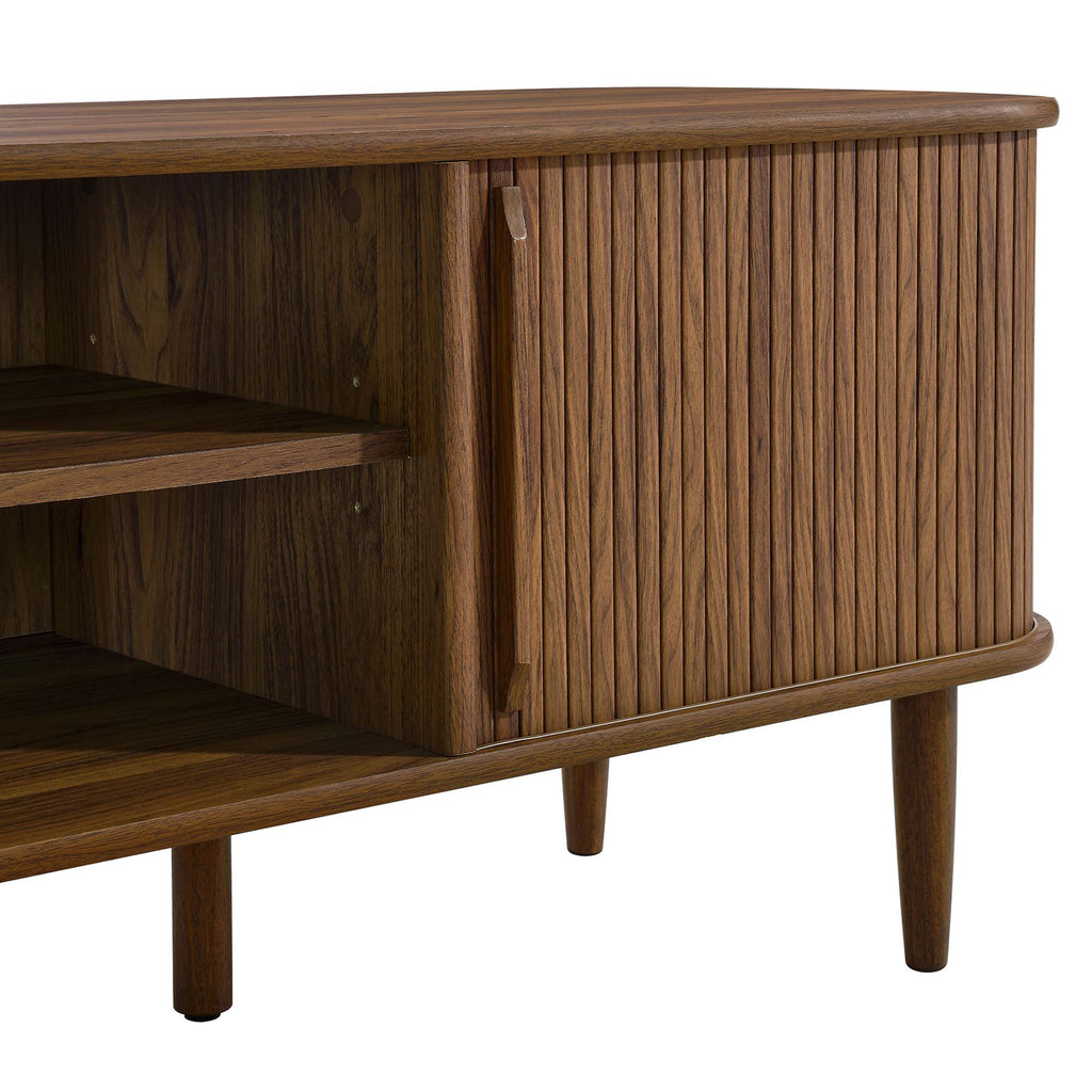 Contour 63" Wood TV Stand - Walnut