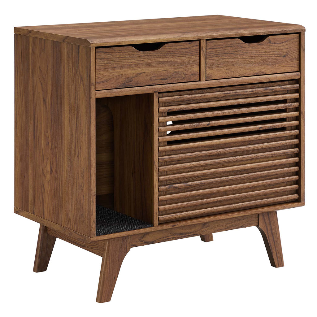 Render Cat Cabinet - Walnut